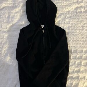 Aeropostale Black Hooded Jacket